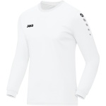 JAKO Sport-Langarmshirt Trikot Team (100% Polyester) weiss Herren
